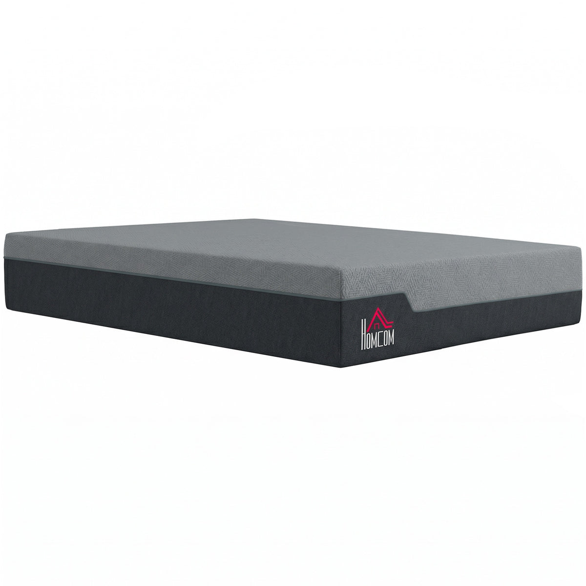 HOMCOM Queen Mattress, 14 Inch Memory Foam Mattress for Pressure Relief, Graphene Gel Cooling Copper Bed in a Box, Made in USA