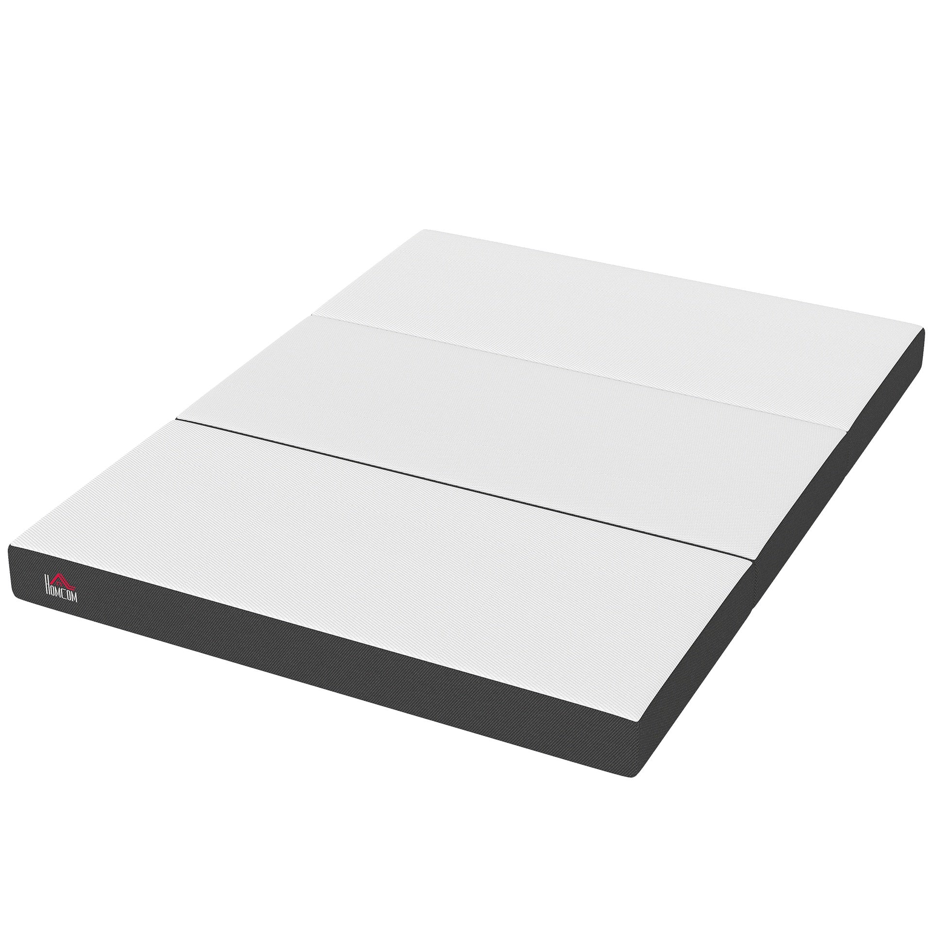 HOMCOM Trifold Mattress, 6 Inch Memory Foam Mattress for Guest, Camping, RV, Travel, Yoga, Made in USA, 80" x 60" x 6"