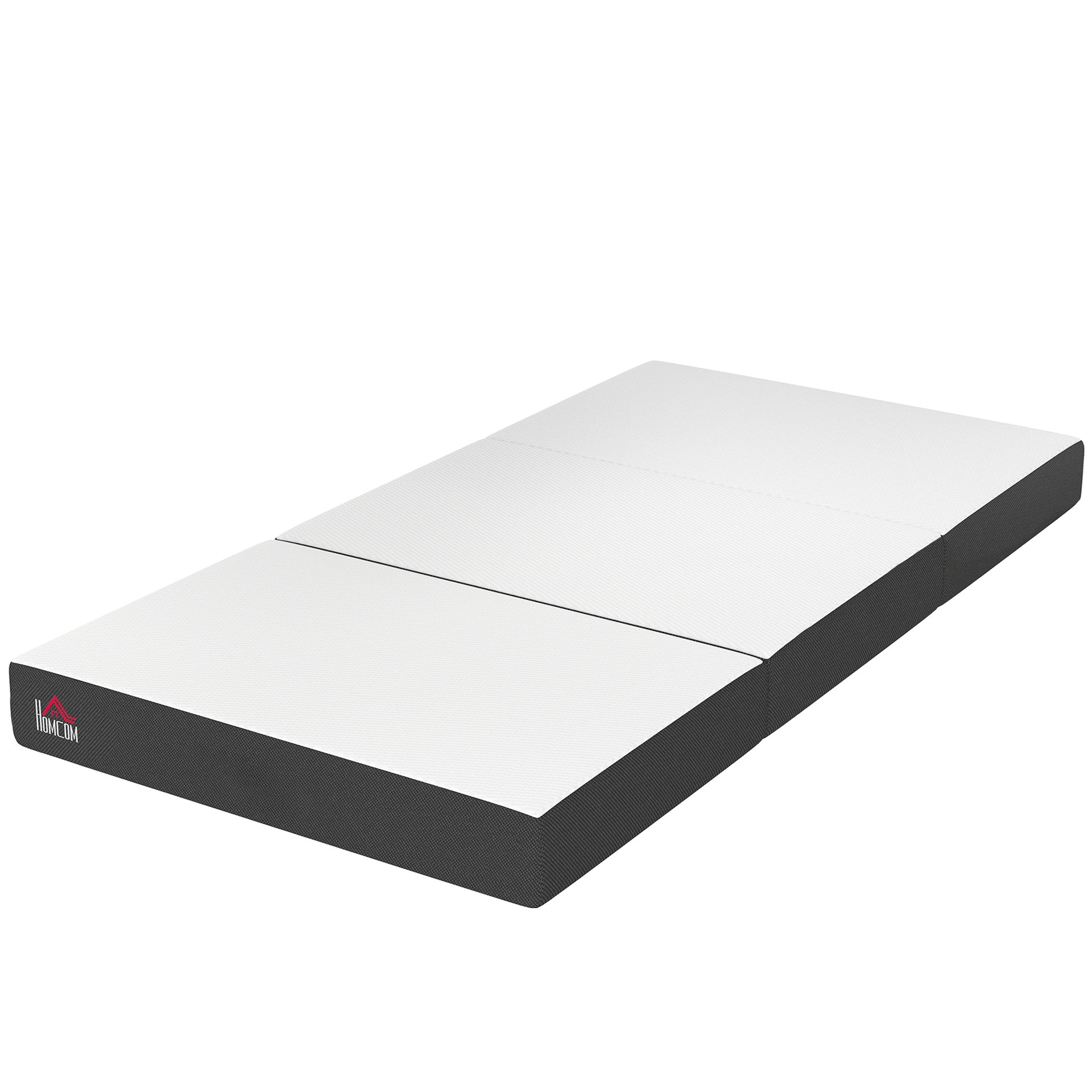 HOMCOM Trifold Mattress, 6 Inch Memory Foam Mattress for Guest, Camping, RV, Travel, Yoga, Made in USA, 75" x 38" x 6"