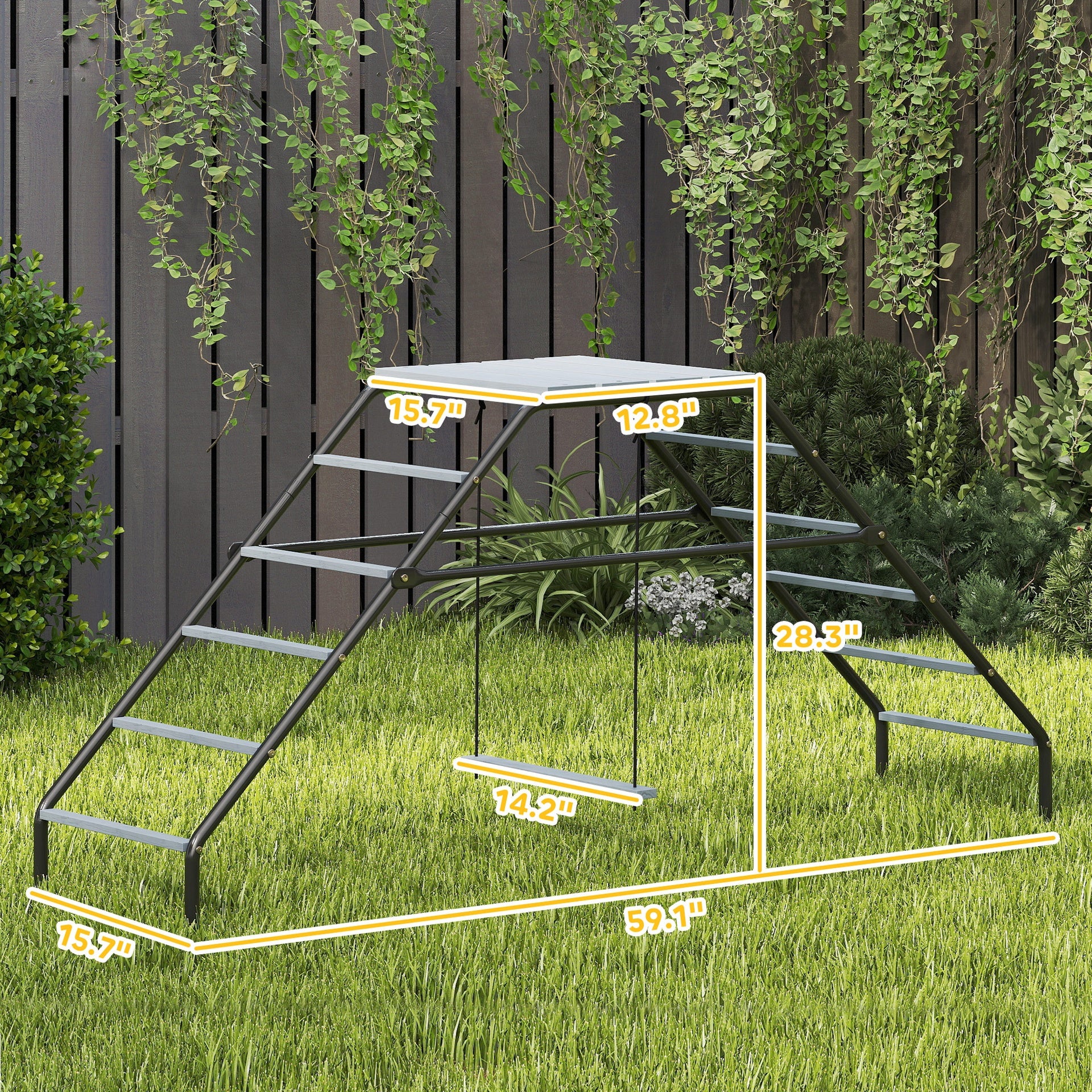PawHut Chicken Coop Perches with Adjustable Swing, 10 Roosting Bars, for Backyard, Farm