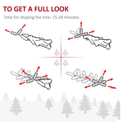 HOMCOM 9ft Flocked Christmas Tree, Pencil Artificial Xmas Tree with Faux Snow, Dense Branches, Foldable Metal Base for Indoor Holiday Decor