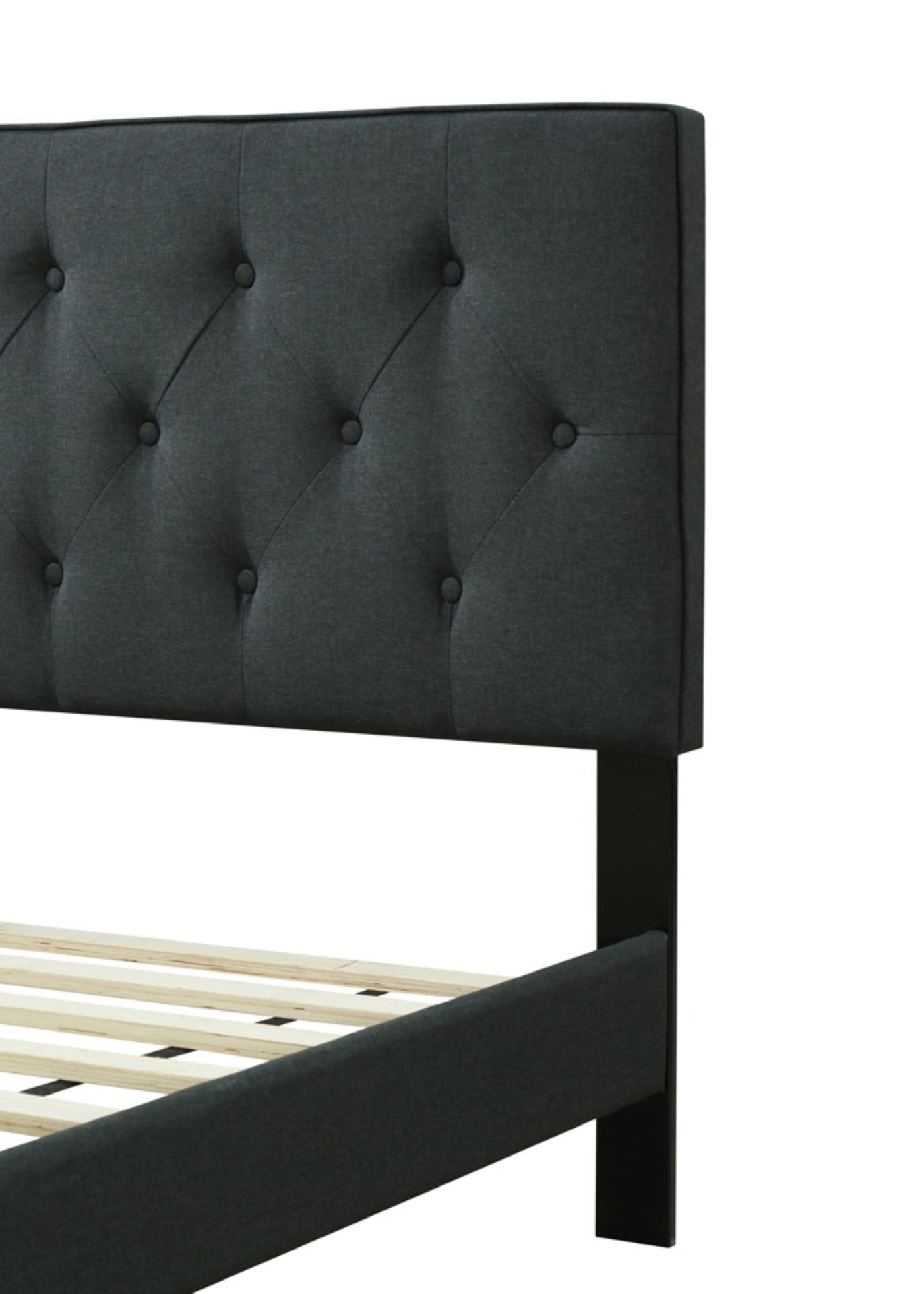 Full Sized Tufted Bed in a Box w/ USB