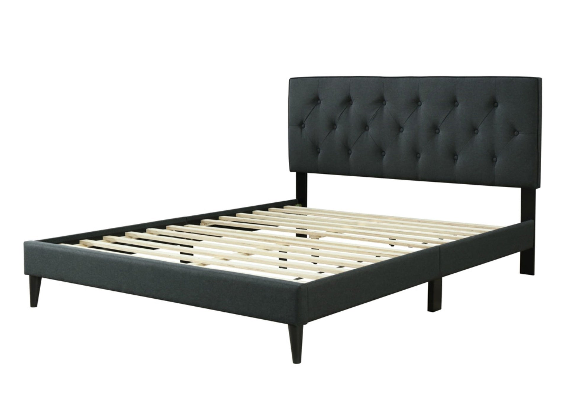 Full Sized Tufted Bed in a Box w/ USB