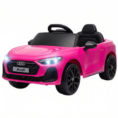 Qaba Audi A5L Licensed Electric Ride on Car for Kids 3-6 with Remote Control Dual Motors 4-Wheel Suspension Music, Pink