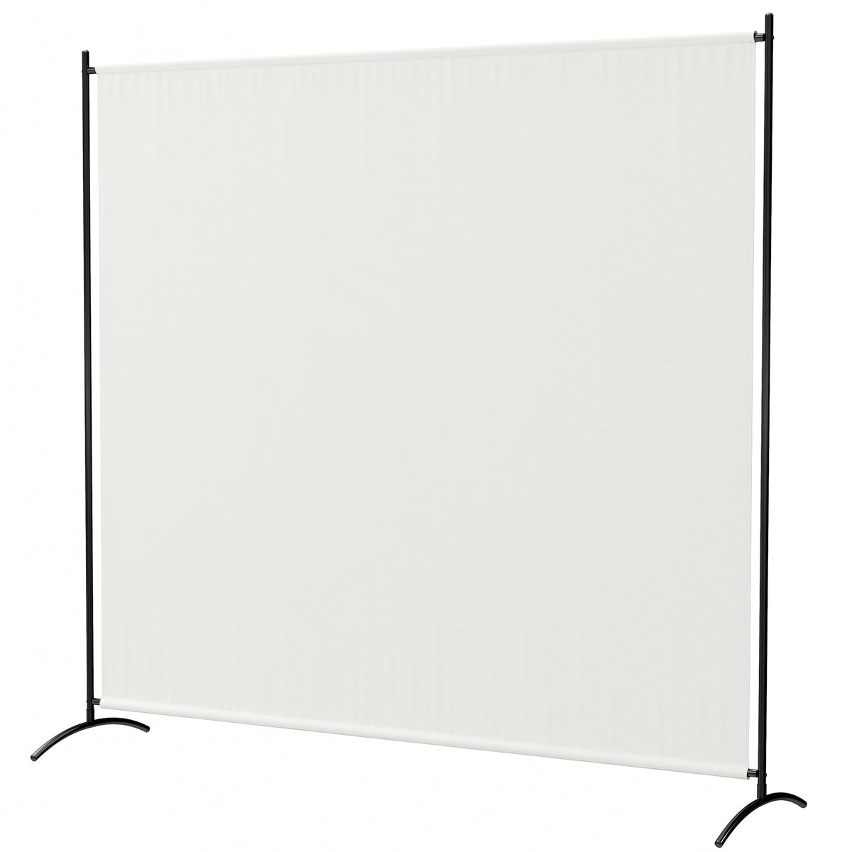 Outsunny Outdoor Privacy Screen, 5.9FT Tall Room Divider with UPF30+ Protection, Freestanding Privacy Panel, Beige