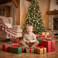 HOMCOM 6ft Prelit Christmas Tree, Colorado Blue Spruce, Easy Plug, Hinged Xmas Tree with Warm White & Multi-Color LED Lights