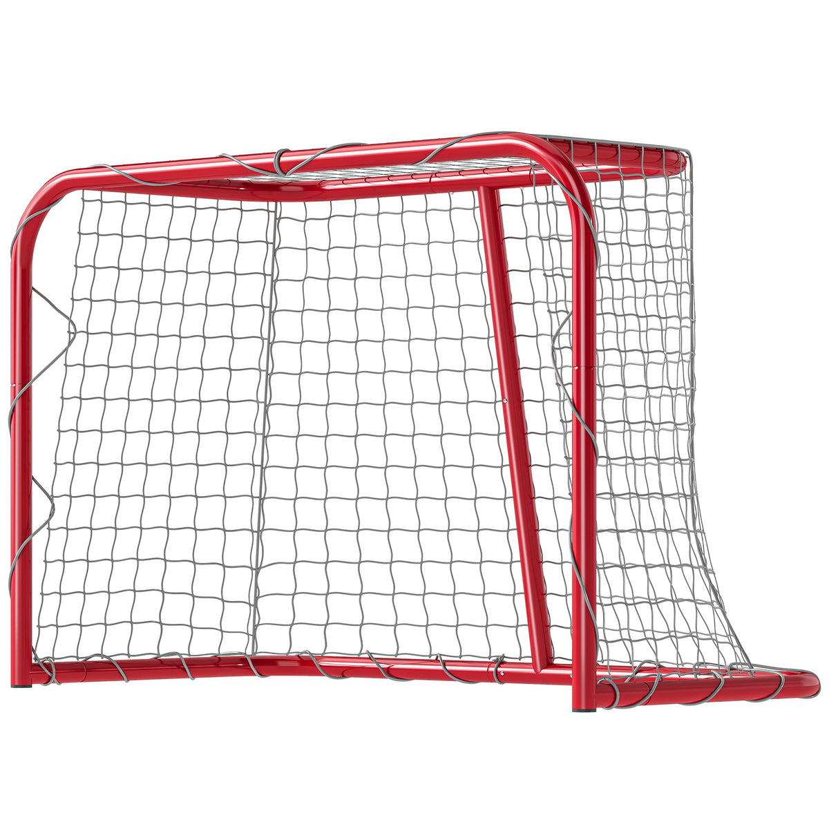 Soozier 35" x 18" Street Hockey Goal, Easy Setup Hockey Net with Metal Frame, Lightweight & Portable