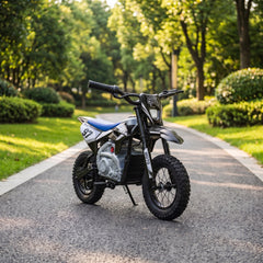 Qaba 36V Electric Dirt Bike for Kids with Brushless Motor, Up to 9.9 MPH, Inflatable Tires and Rear Suspension, Black