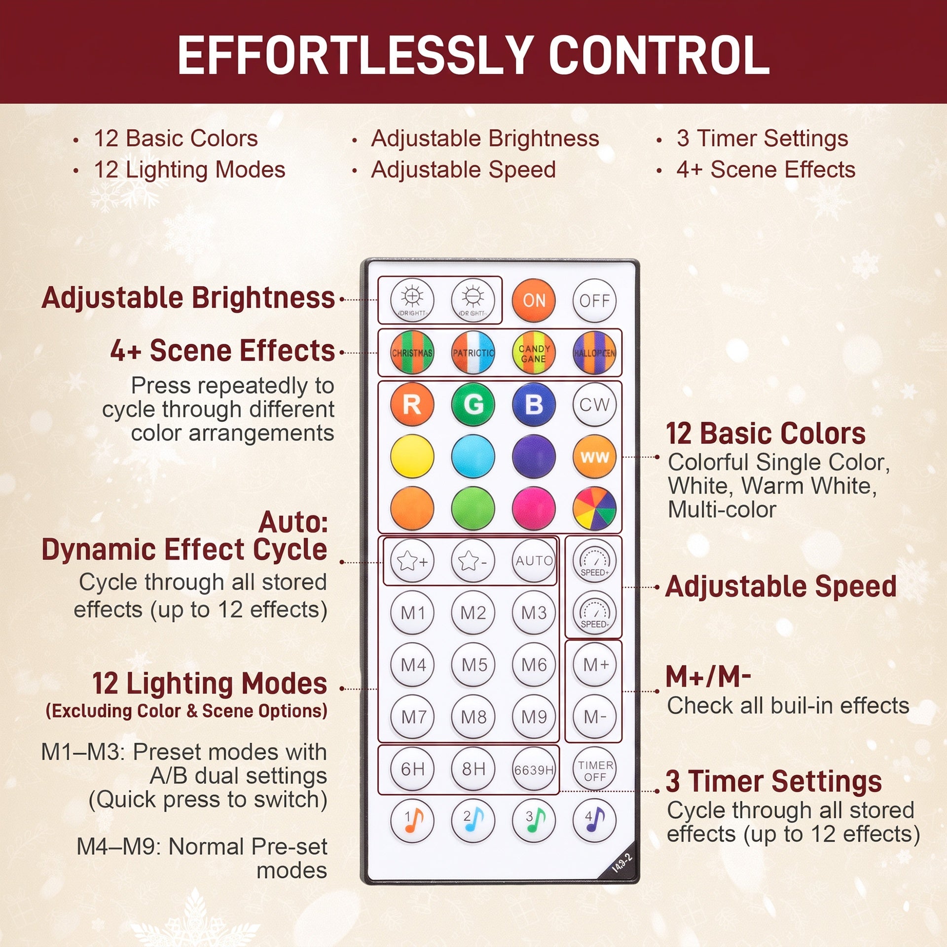 HOMCOM 9ft Prelit Christmas Tree with RGB Dynamic LEDs, Remote Control, Daily Timer, Hinged Xmas Tree, Easy Assembly