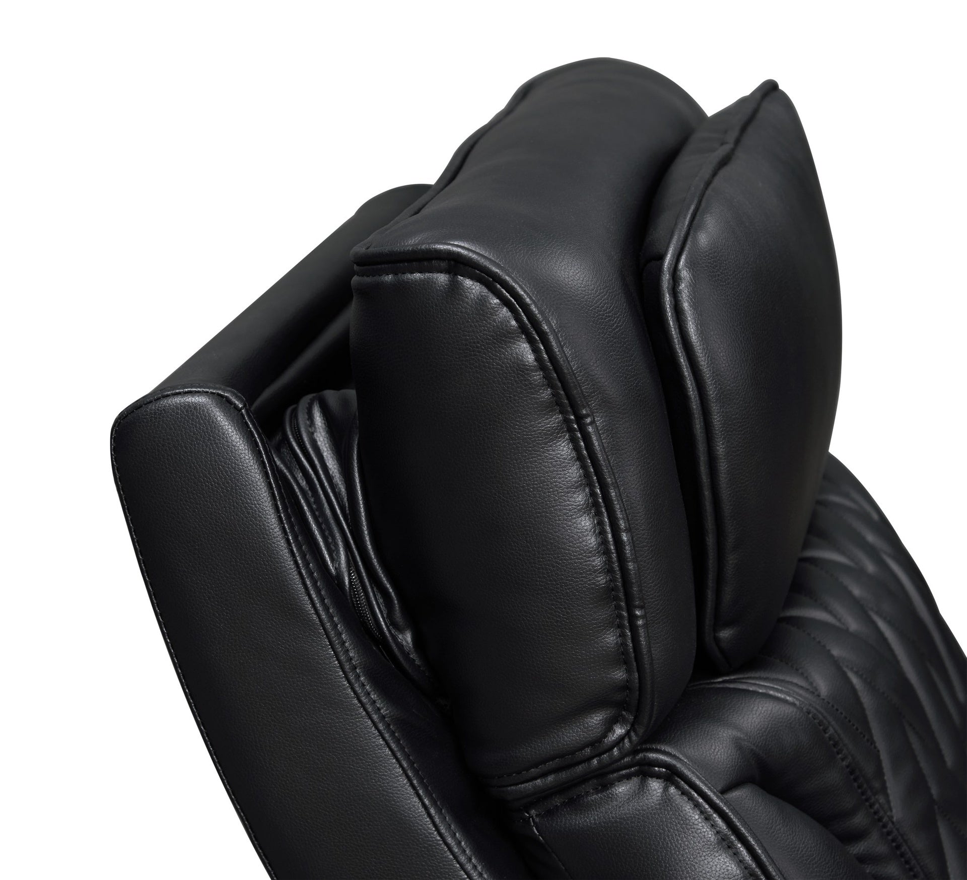 Jazz 84"W Black Leather Aire Transformer Power Reclining Sofa with Power Headrest, LED Lights, Wireless Charging Drop-Down Table, USB & USB-C Ports, Storage & Cupholders
