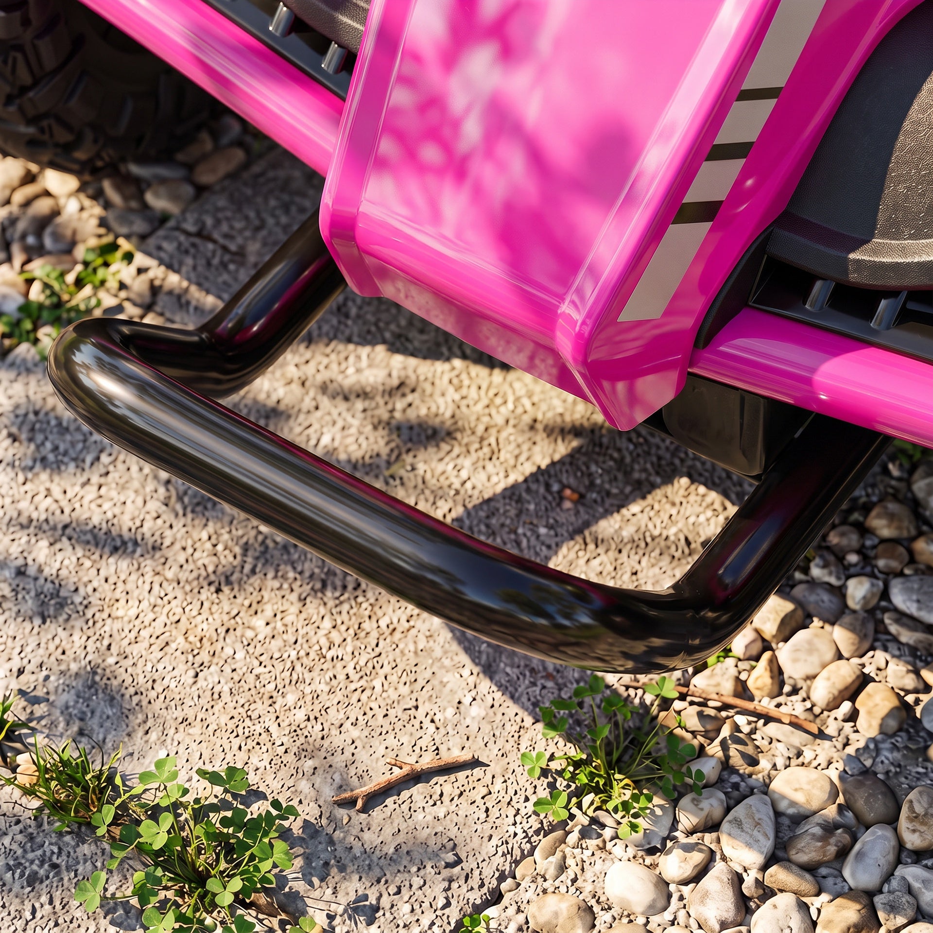 Qaba 24V Kids Electric Ride On Car with Dual Motors, Remote Control, 4-Wheel Suspension, Soft Start for 3-6 Years, Pink