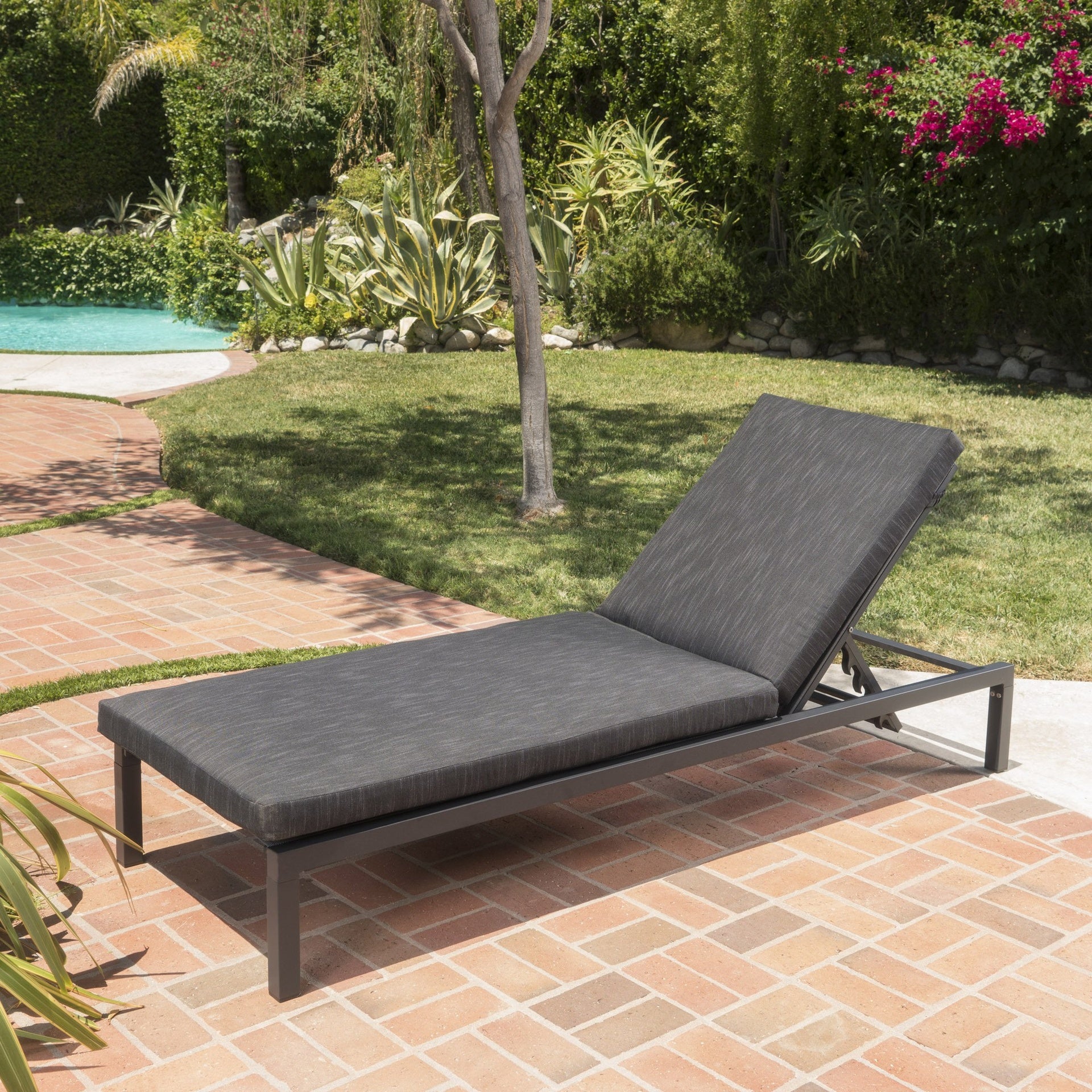 NAVAN CHAISE LOUNGE - DARK GREY