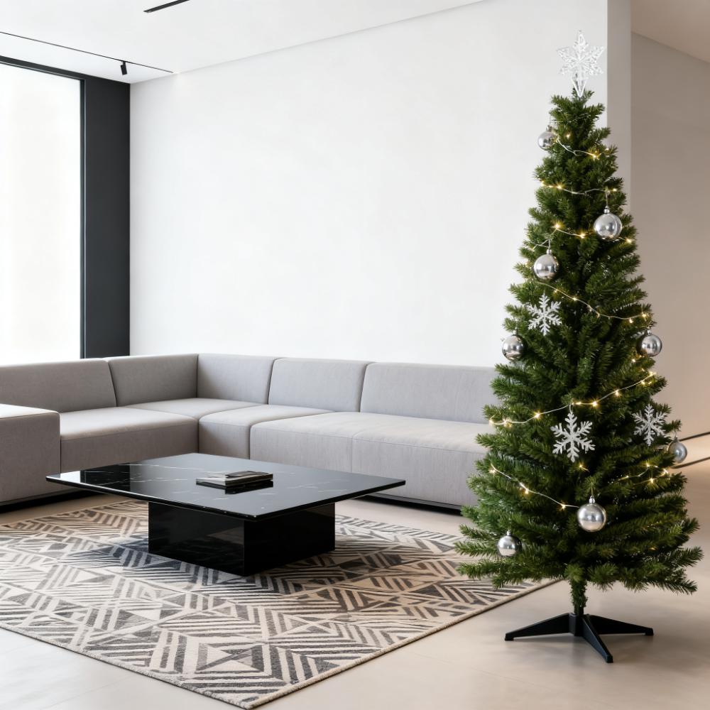Christmas Tree,Artificial Pencil Tree, Ideal for Festive Displays with Easy Setup