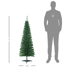 Christmas Tree,Artificial Pencil Tree, Ideal for Festive Displays with Easy Setup