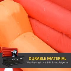 Halloween Inflatables Outdoor Decorations Vampire and Giant Coffin, Blow Up LED Yard Decor, for Garden, Lawn, Party, Holiday