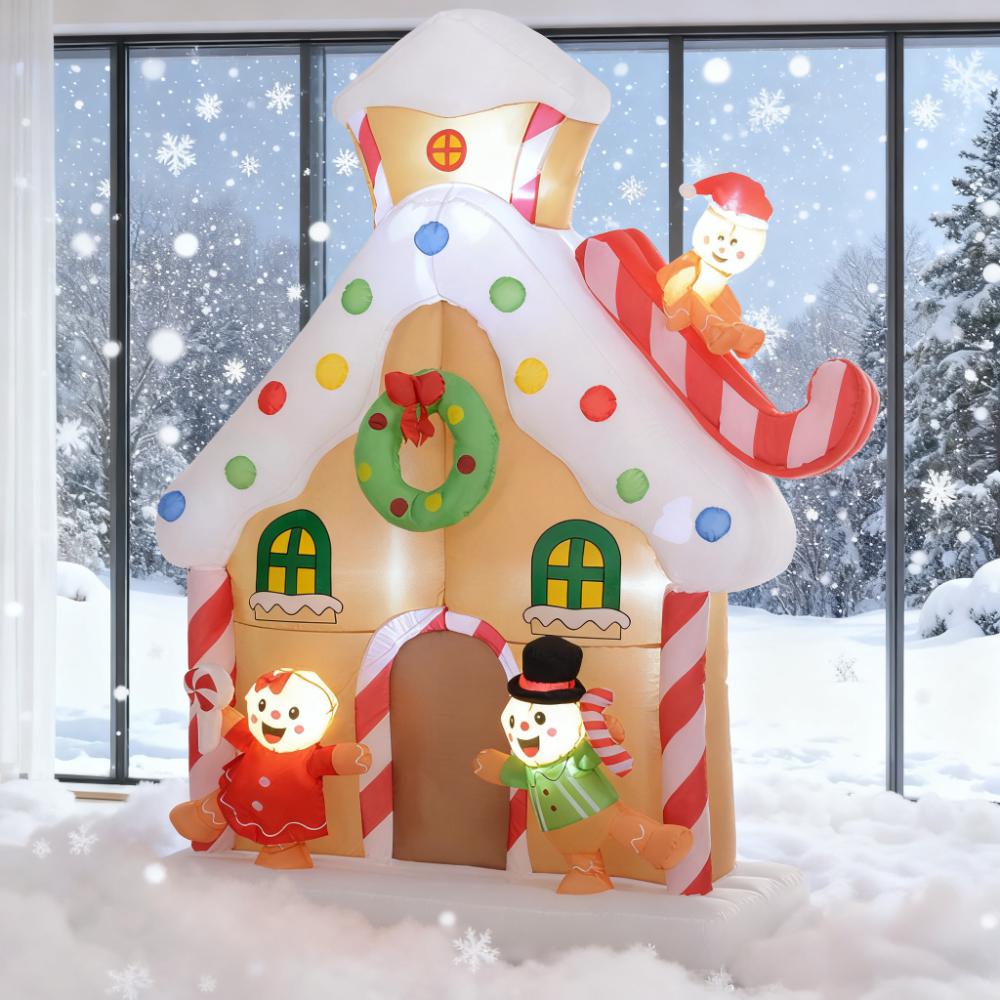 7FT Giant Inflatable Gingerbread House