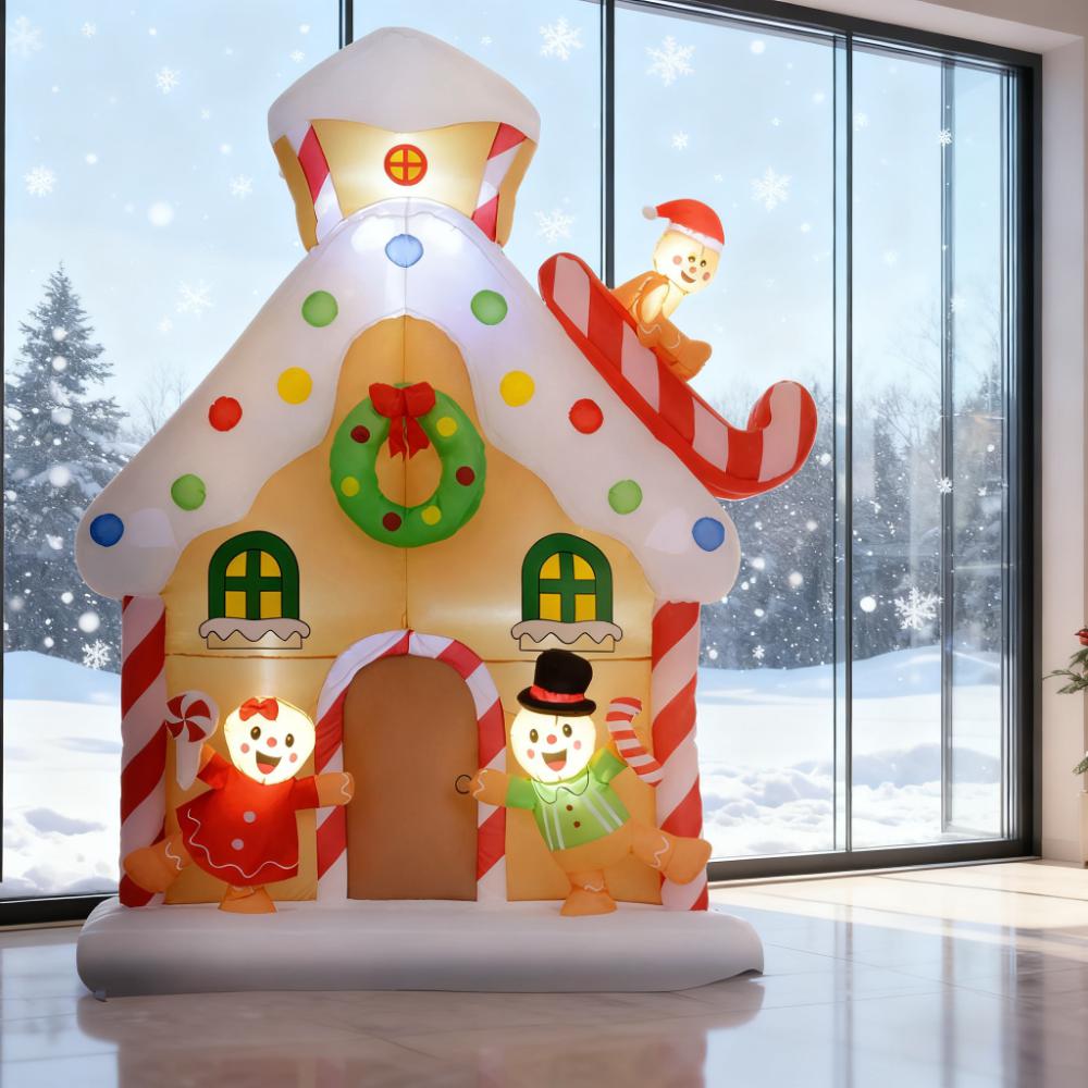 7FT Giant Inflatable Gingerbread House