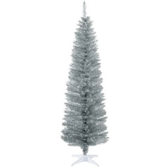 Slim Xmas Tree,Artificial Pencil Christmas Tree,with 390 Realistic Branch Tips and Plastic Stand