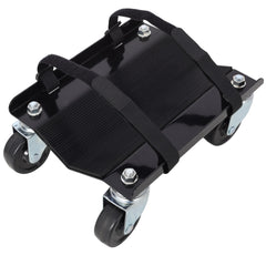 Snowmobile Dolly Heavy Duty Carries up to 1500lbs V-Slide with 2.5" Swivel Casters Rubber Pad Protecting Skis and 2 Pairs of Heavy Duty Straps Firmly Attaching on Skis,black color