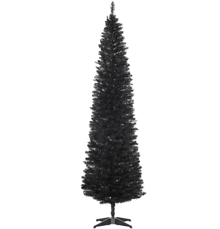 Pencil Christmas Tree with Sturdy Base, Perfect for Modern Holiday Decor