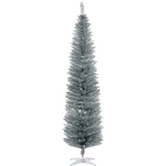 Pencil Christmas Tree,Decorated Christmas Tree, with 499 Realistic Branch Tips and Plastic Stand