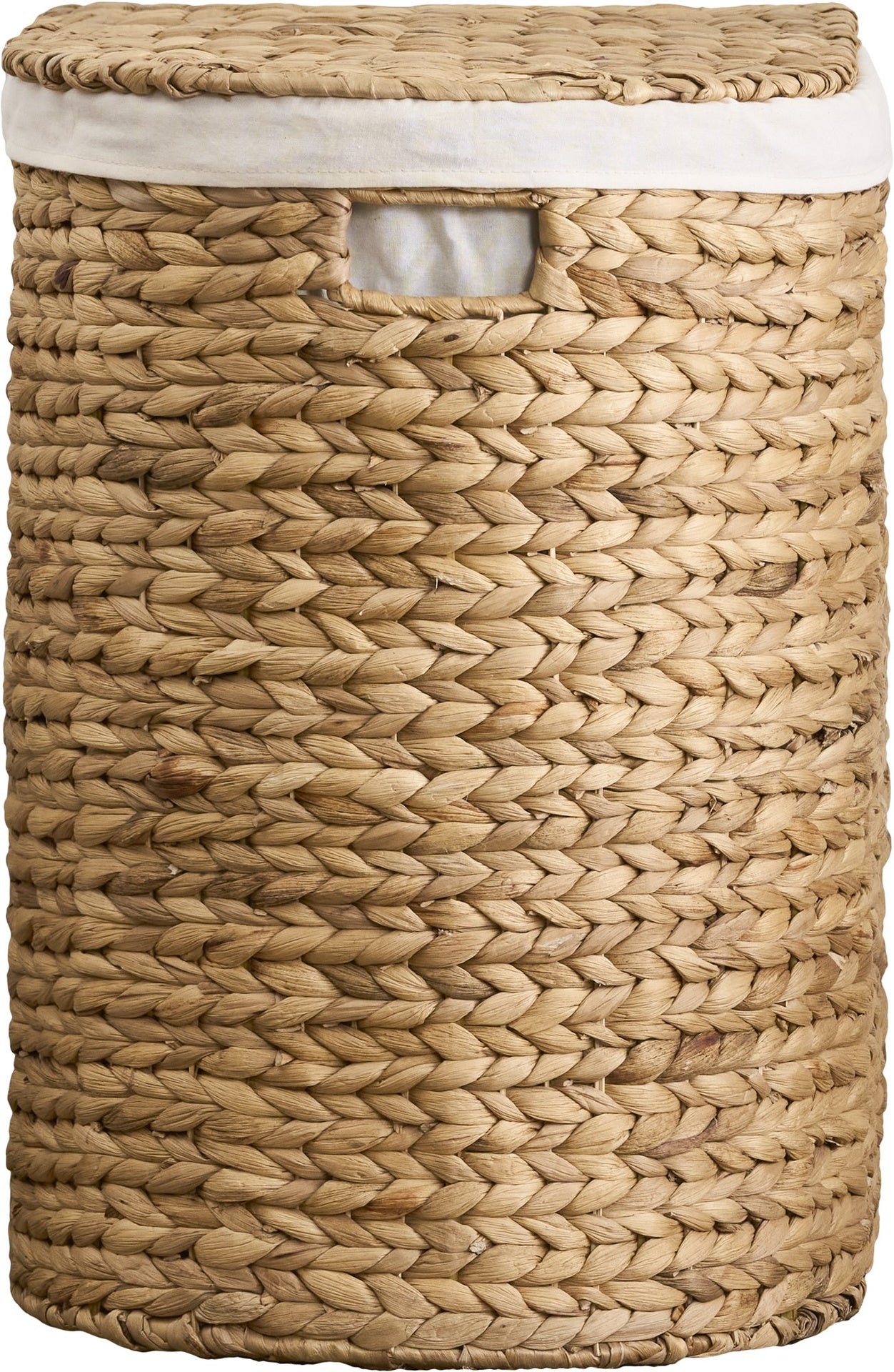 Judas Water Hyacinth Woven Full Oval Brown Laundry Hamper