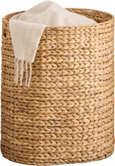 Judas Water Hyacinth Woven Full Oval Brown Laundry Hamper