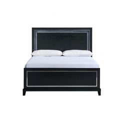 Livingston G02850A-QB Queen Panel Bed Black