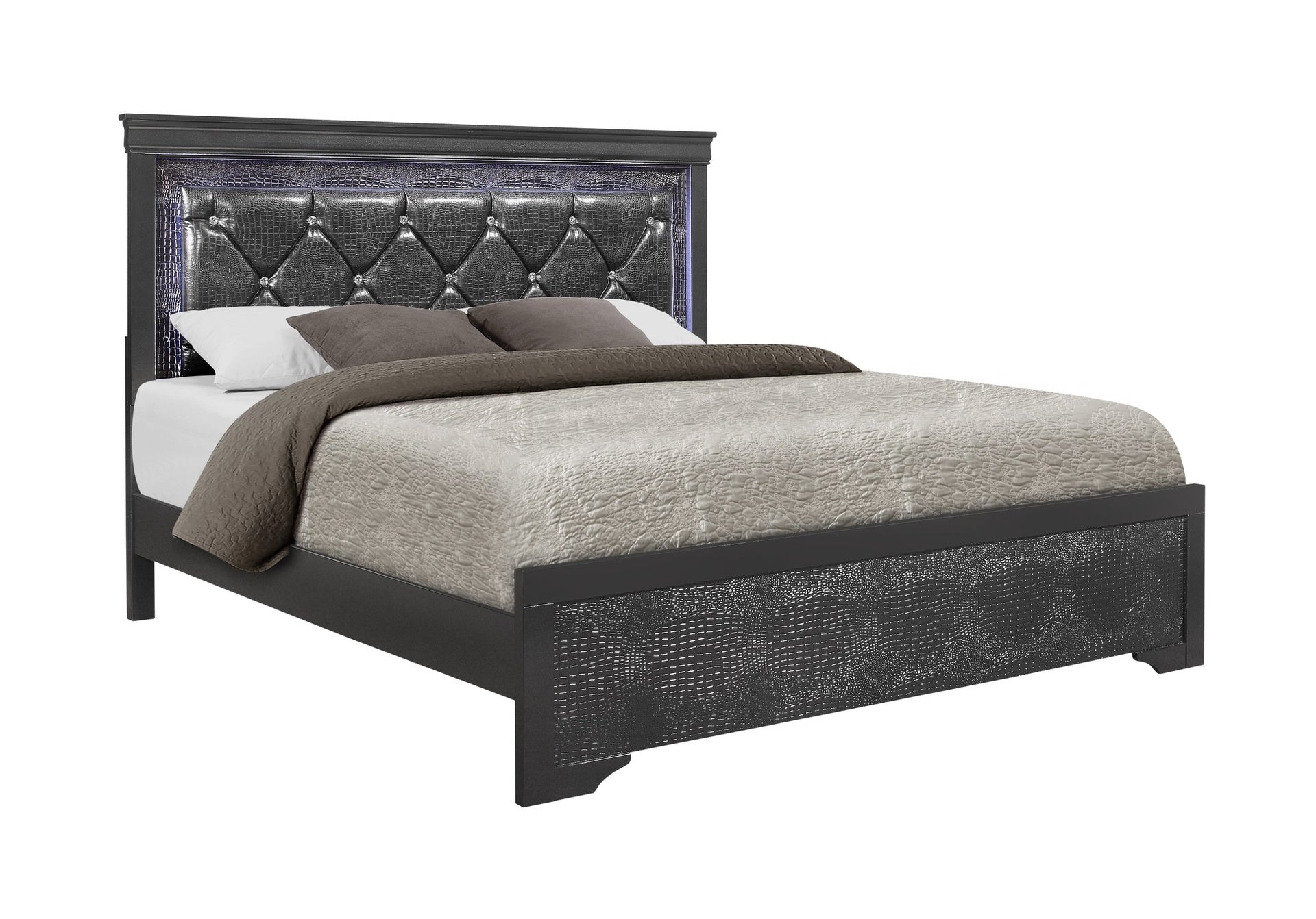 SHAKER GREY KING 5PC BEDROOM SET