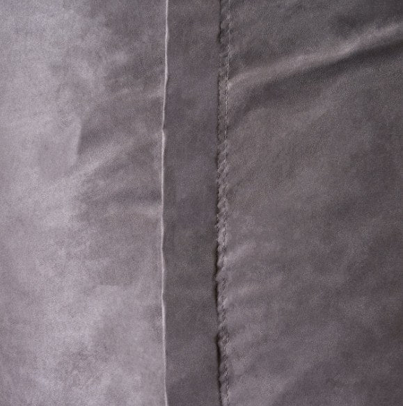 Nest 6.5 Foot Cylindrical Suede Bean Bag, Charcoal