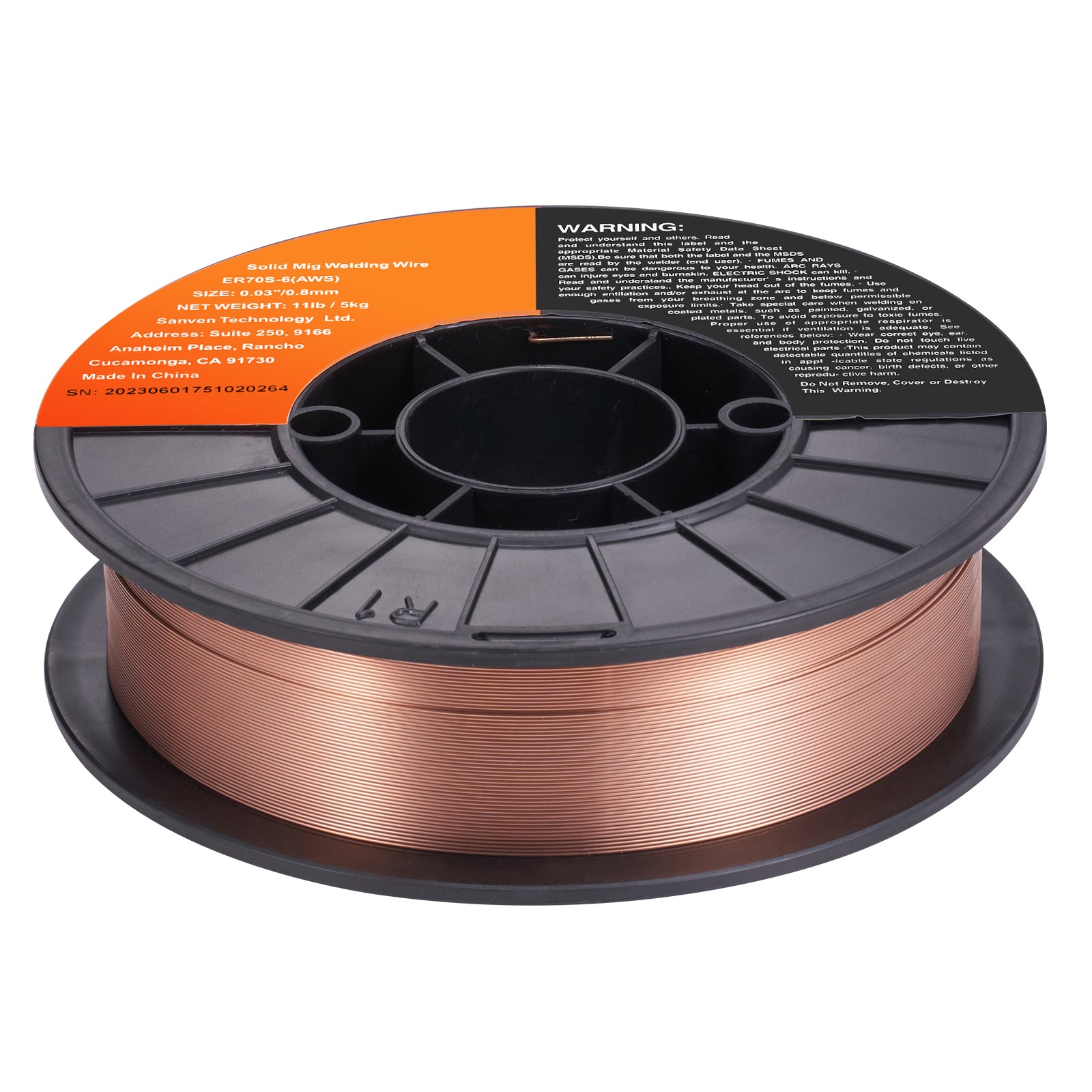 Solid MIG Welding Wire ER70S-6 0.03-inch 11LBS Mild Steel MIG Welding Wire