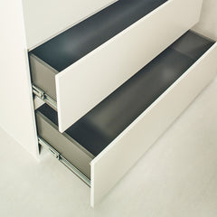 Liv Four-Drawer Contemporary Wood Chest in White