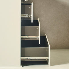 Liv Four-Drawer Contemporary Wood Chest in White