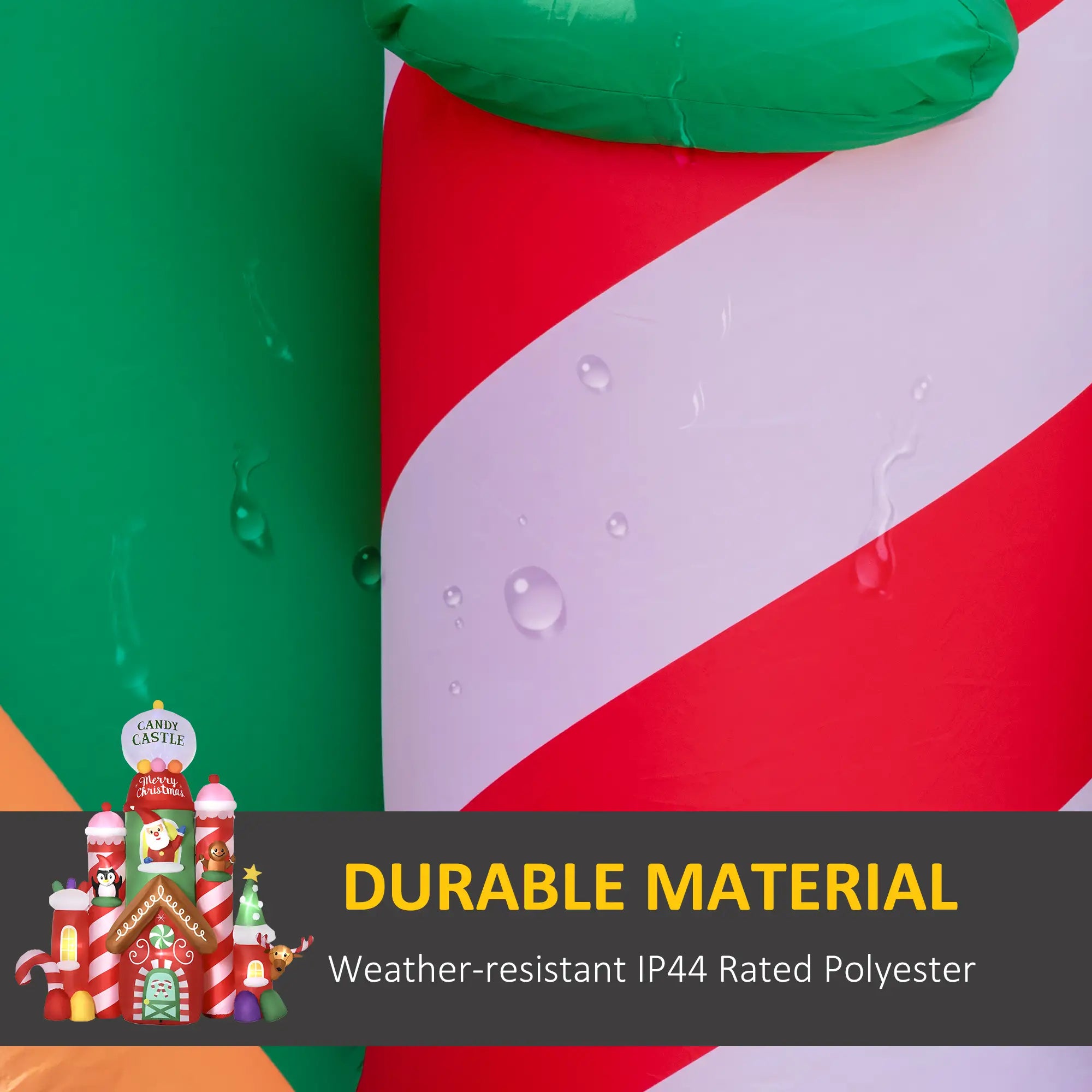 10ft Christmas Inflatables Christmas Decor Outdoor Decorations Candy Castle