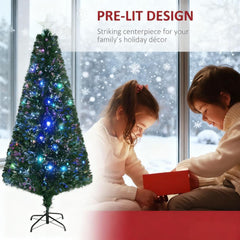 6' Tall Douglas Fir Pre-Lit Artificial Christmas Tree with Realistic Branches