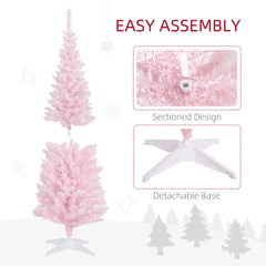 Pink  5ft Pencil Christmas Tree