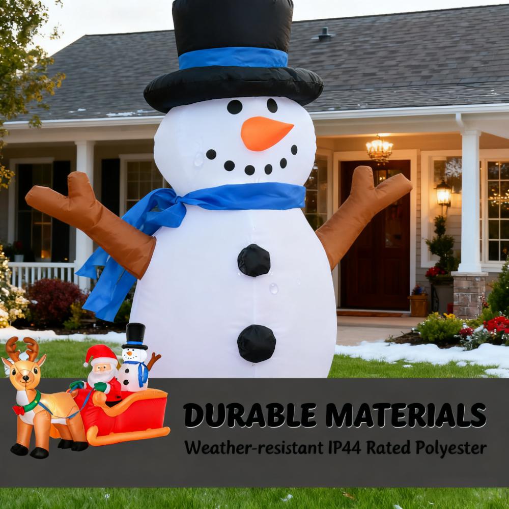 Christmas Decor Outdoor Decorations, Reindeer and Snowman with LED Lights for Holiday Yard Christmas Decor