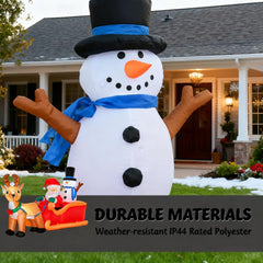 Christmas Decor Outdoor Decorations, Reindeer and Snowman with LED Lights for Holiday Yard Christmas Decor