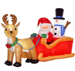 Christmas Decor Outdoor Decorations, Reindeer and Snowman with LED Lights for Holiday Yard Christmas Decor