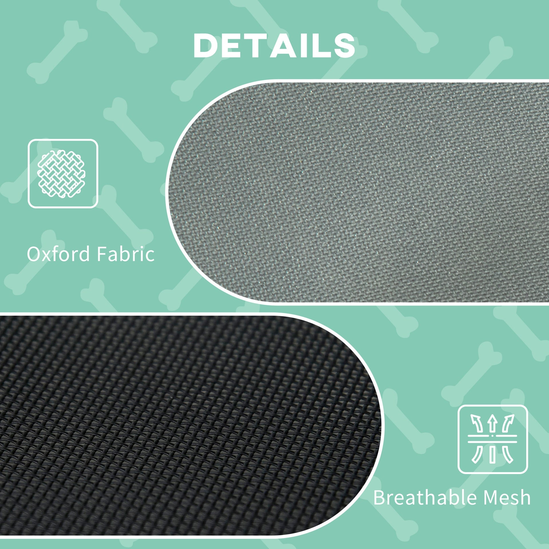 PawHut Elevated Dog Bed with Removable Canopy, Outdoor Dog Cot with UV Protection Canopy Shade, 24 inch Pet Bed for Camping, Gray