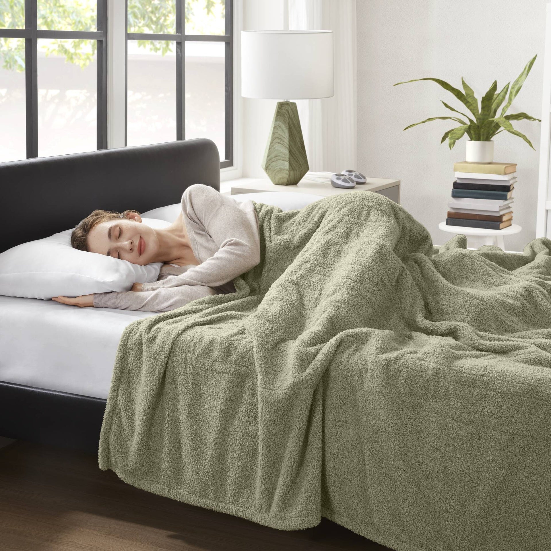 1 PCS King Blanket Sage