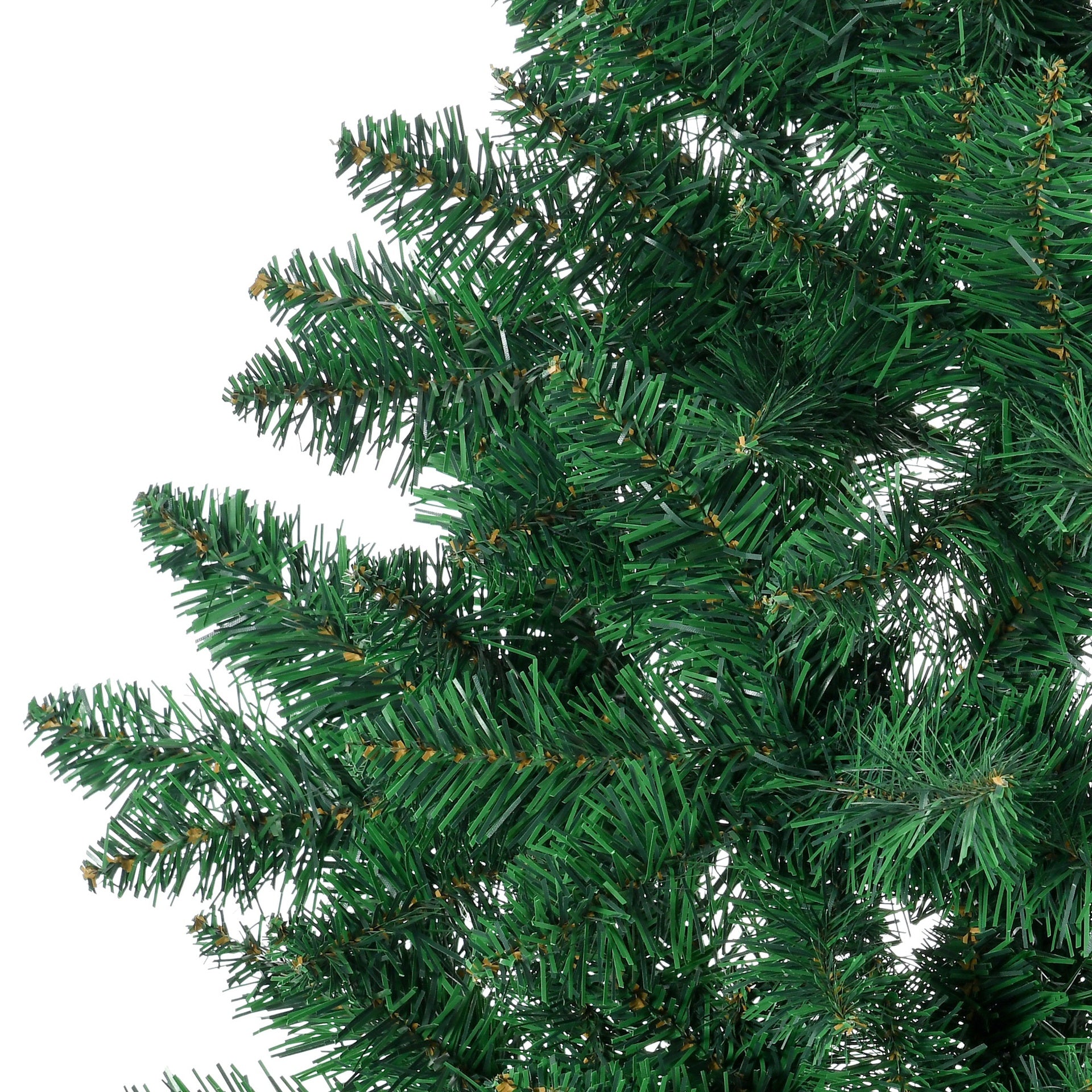 HOMCOM 5' Artificial Half Christmas Trees with Auto Open, Steel Base, for Indoor Xmas Décor