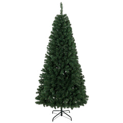 HOMCOM 7.5 ft Artificial Christmas Tree, Norway Spruce Tree, Hinged Xmas Tree with Metal Stand
