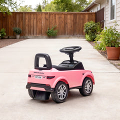 Qaba Land Rover Licensed Ride On Car for Kids, Toddler Baby Push Car with Under Seat Storage, for 18-36 Months, Pink