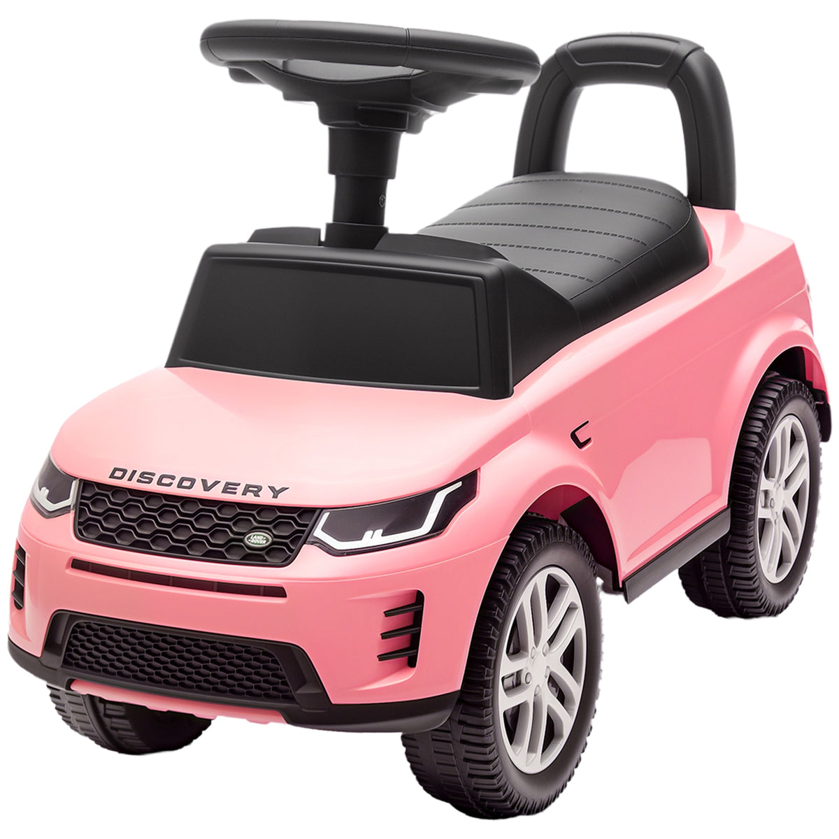 Qaba Land Rover Licensed Ride On Car for Kids, Toddler Baby Push Car with Under Seat Storage, for 18-36 Months, Pink