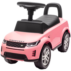 Qaba Land Rover Licensed Ride On Car for Kids, Toddler Baby Push Car with Under Seat Storage, for 18-36 Months, Pink