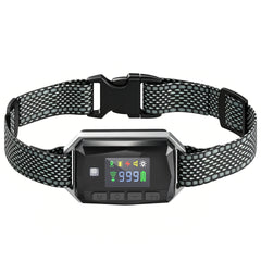 PawHut GPS Dog Training Collar IP67 Waterproof E Collar Remote Rechargeable Black