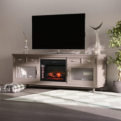 HOMCOM 27" Electric Fireplace Insert, Retro Recessed Fireplace Heater with Realistic Log Flame, Remote Control, and Adjustable Brightness, 1400W, Black