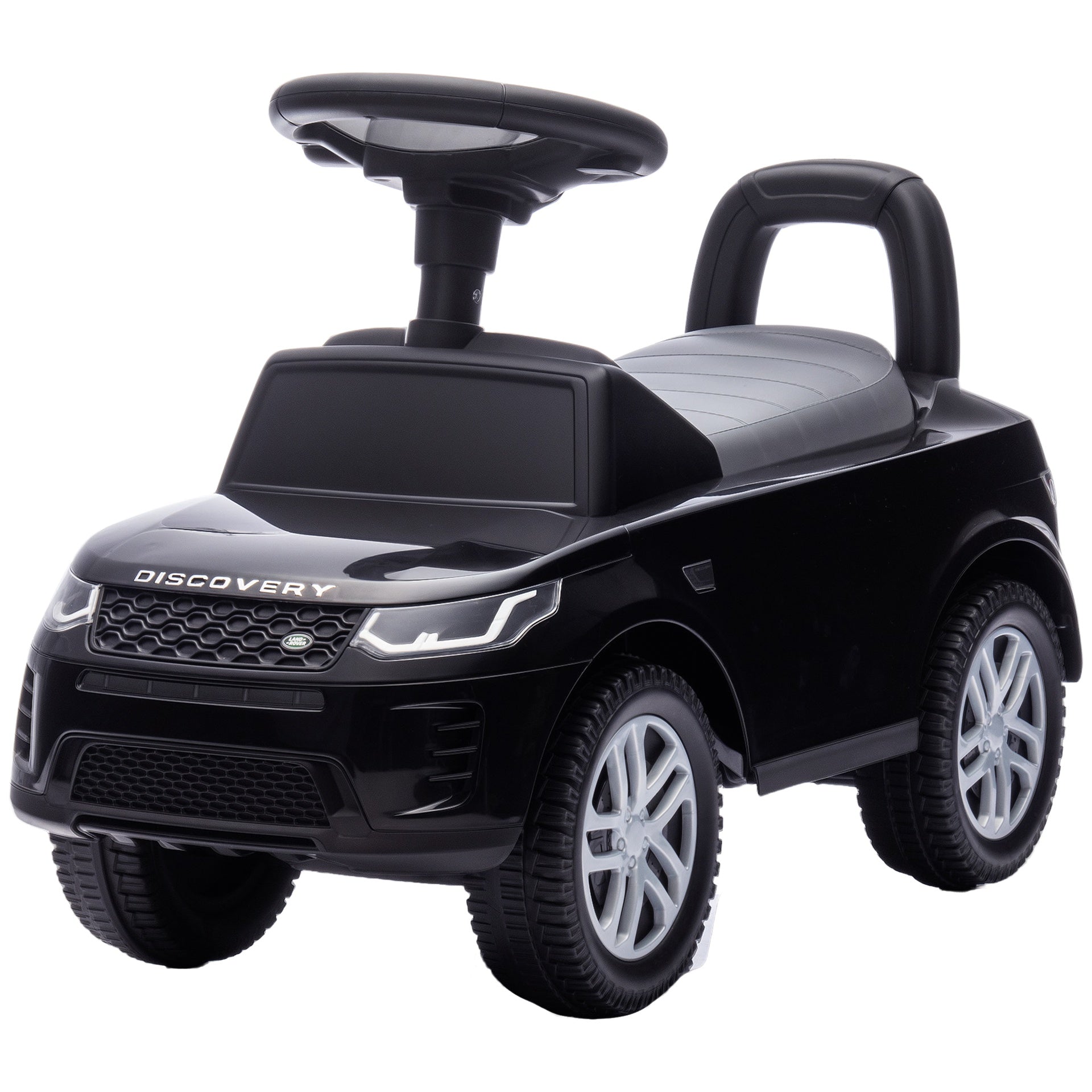 Qaba Land Rover Licensed Ride On Car for Kids, Toddler Baby Push Car with Under Seat Storage, for 18-36 Months, Black