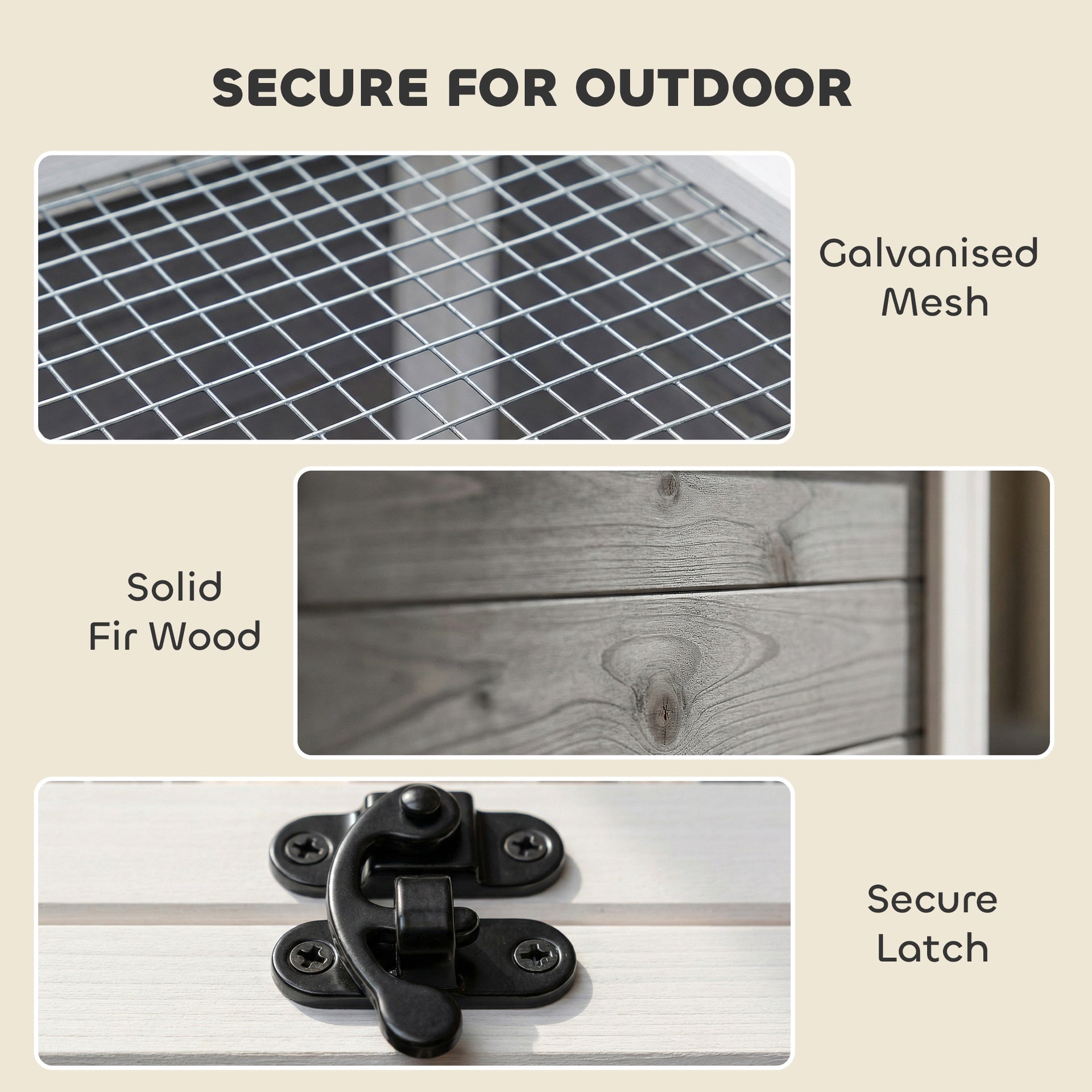 PawHut Tortoise Habitat Openable Top Wooden Tortoise Enclosure Run Area and Clear Window Dark Gray